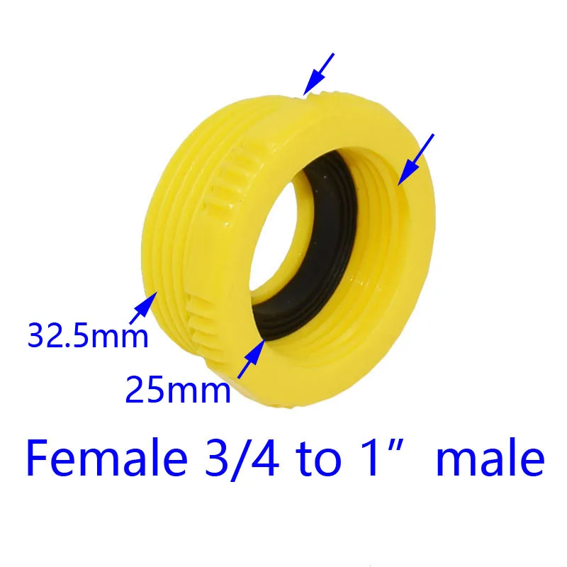 Садовый полив женский 1/2 до 3/4 мужской соединитель Женский 3/4 до " Мужской Резьбовой Адаптер садовый кран, аксессуары 6 шт - Цвет: 3I4 to 1 inch