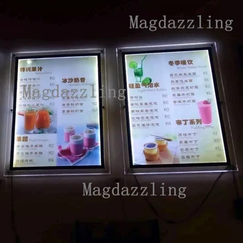 

Slim Acrylic Frame LED Illuminated Menu Board 50x70cm Restaurant LED Menu Lightbox