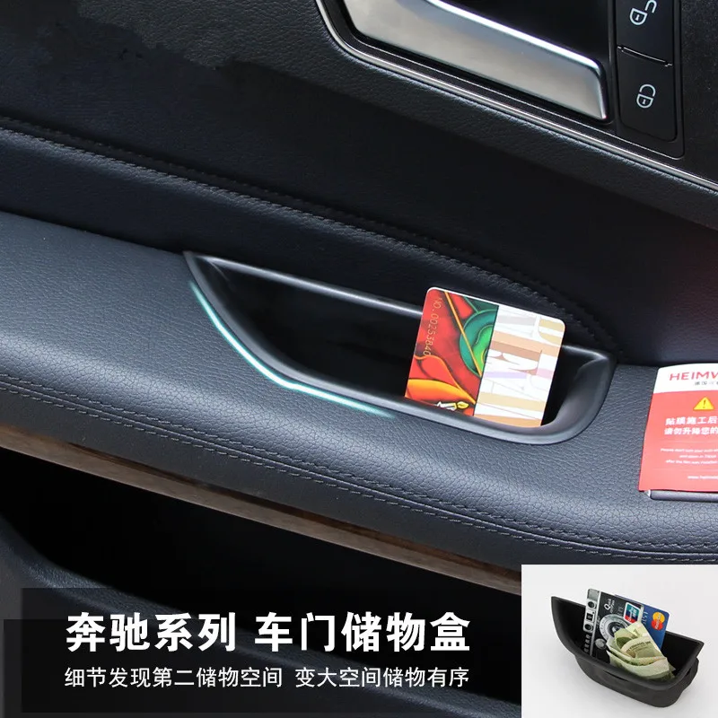 

Automobiles Door Armrest Storage Box For Benz E Class W213 E200 260 300 Plastic Car-styling Interior Accessories Stowing Tiding