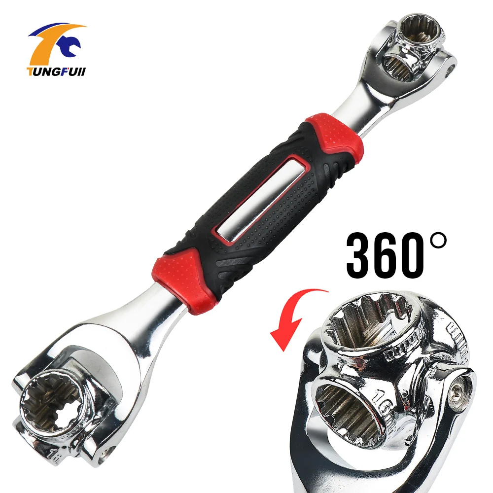 Multi-function Universal Quick Snap Grip Wrench Tiger Wrench Tools Socket Works with Spline Bolts Torx Universial Furniture Car Multi-function Universal Quick Snap Grip Wrench Tiger Wrench Tools Socket Works with Spline Bolts Torx Universial Furniture Car