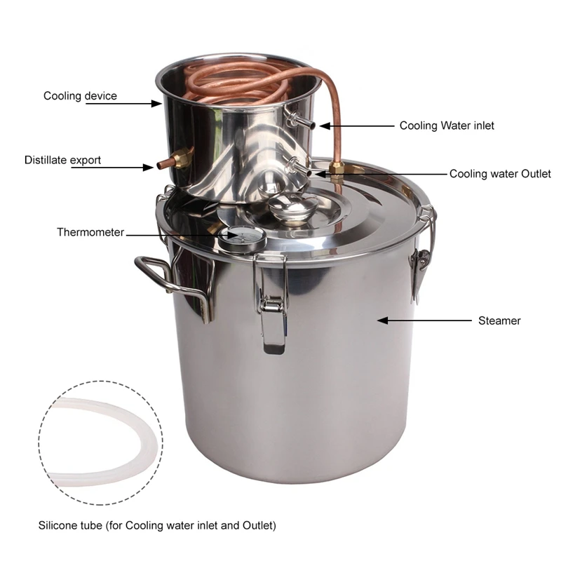 30л барная варочная машина из нержавеющей стали, барный набор, бойлер для изготовления вина, Спиртовка, винный дистиллятор, машина для изготовления домашнего вина