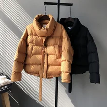 Women Bread Parkas Coat For 2018 New design Loose Cotton polyester Oversize Casual clothing For Women Girl