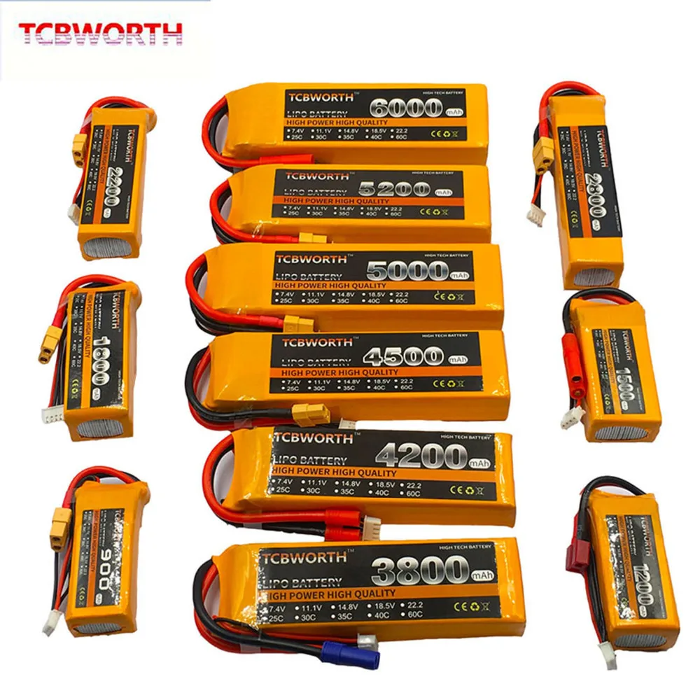 11,1 V RC LiPo батарея 3S 1300mAh 1800mAh 3500mAh 4000mAh4500mAh 6000mAh 30C40C для радиоуправляемый самолет, Квадрокоптер, вертолет, автомобиль 3S LiPo AKKU