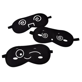 

1pc Black Mask Bandage On Eyes Sleeping Eye Mask Eye Shade Travel Sleep Mask