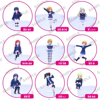 

9pcs Mini Anime Love Live! Tea Cup Decorations Set Boxed 5-7cm PVC Action Figure Collection Model Doll Toys Gift opp bag