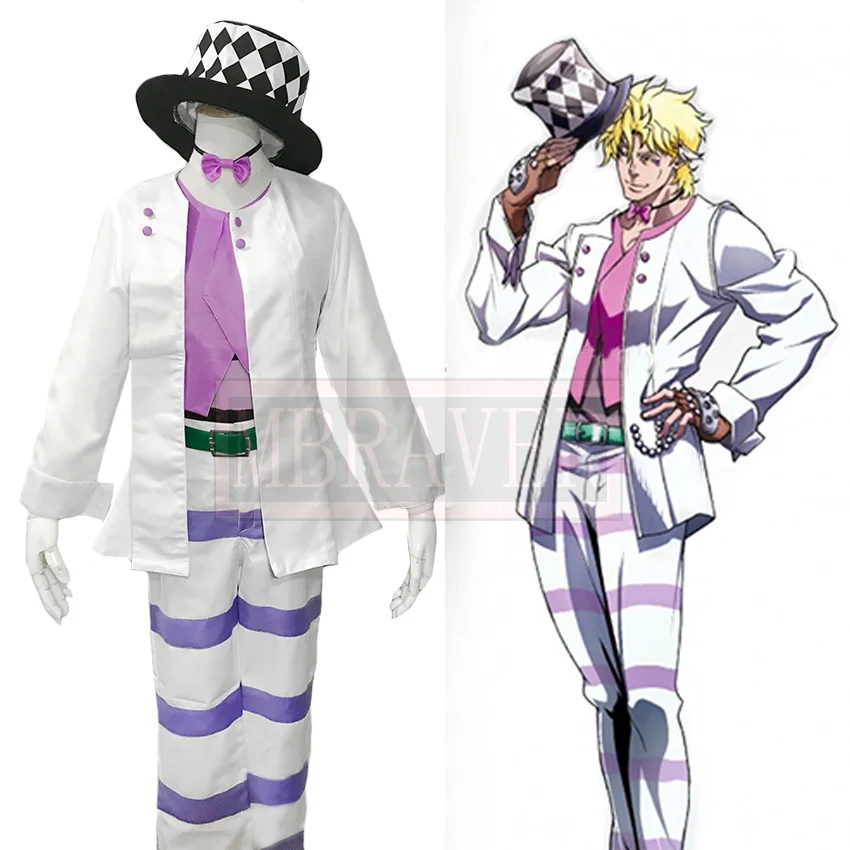 

JoJo's Bizarre Adventure Caesar Anthonio Zeppeli Cosplay Costume Halloween Uniform Outfit Cosplay Costume Customize Any Size