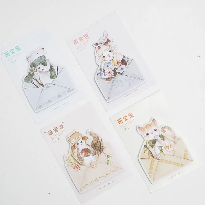 

2 pcs/lot 30 sheet "Pet cat" memo pad paper sticky notes post notepad kawaii stationery papeleria school supplies