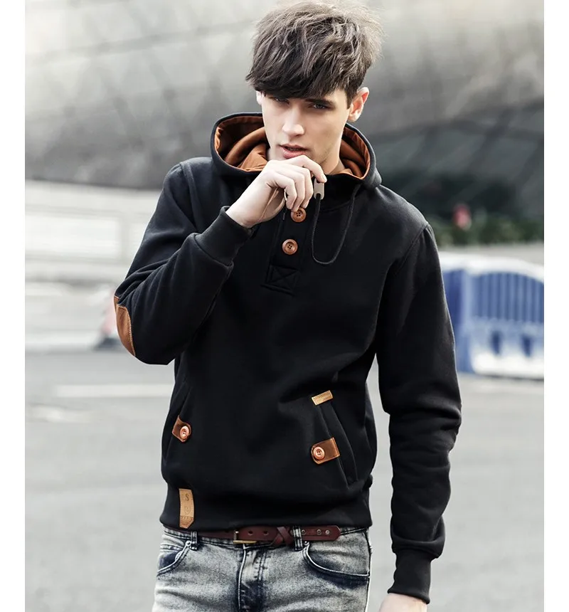 Hoodies Men 2015 Winter Solid Male Sweatshirt Teenage Casual Cardigan Hoody Autumn Winter Coat Slim Cotton Sweatshirt Men (19)