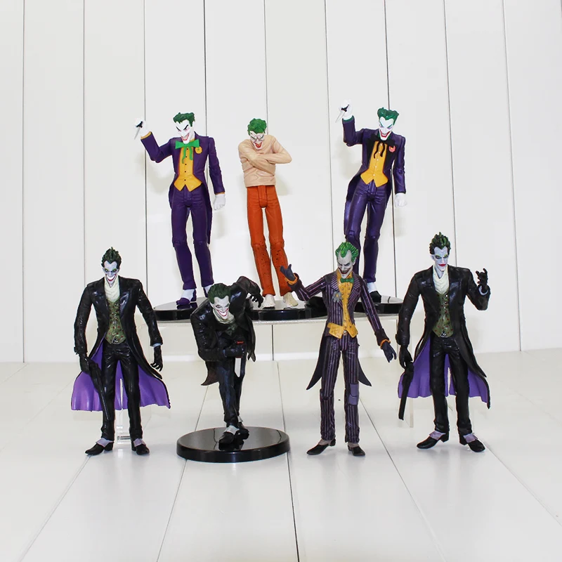 

7 Styles Batman The Dark Knight Action Figure Batman The Joker With Knife Gun Weapon Model Toys