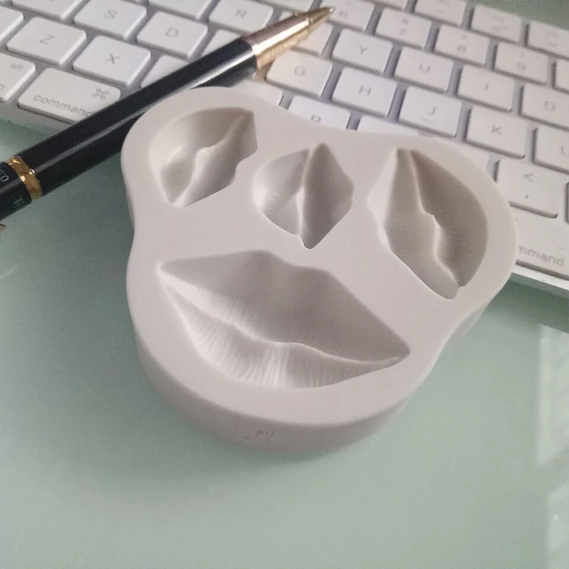 Силиконовая 3D форма для сексуальных губ помадки инструменты украшения тортов