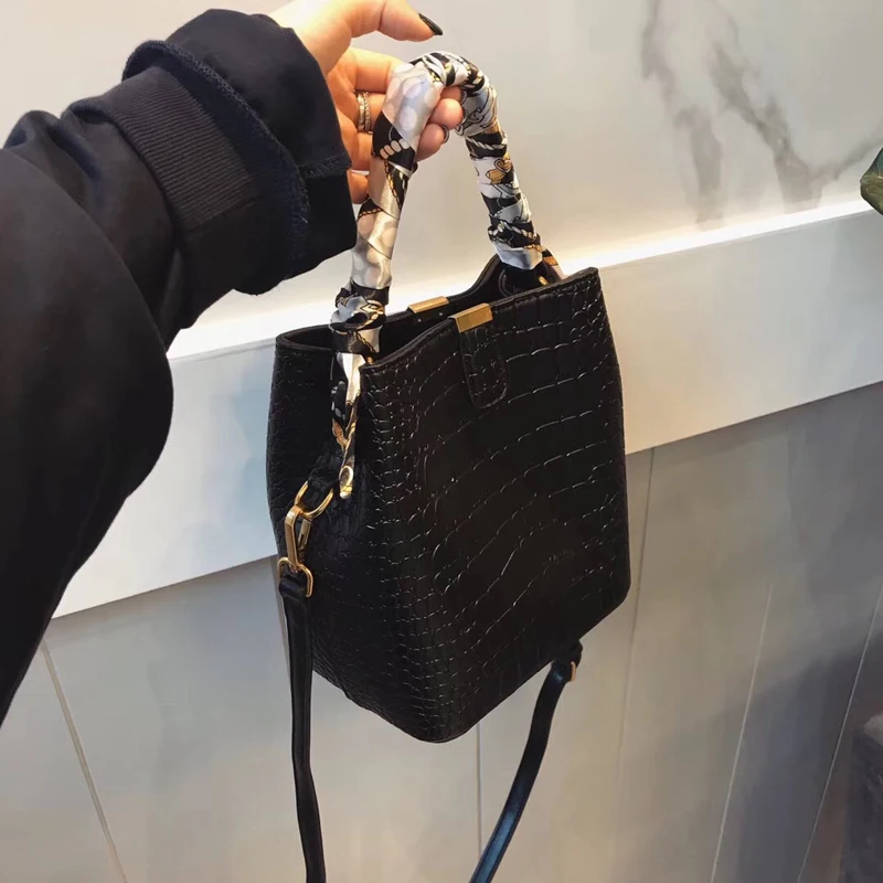 

Women's Bag Alligator Ribbon Bags Anti-Theft Luxury Handbags High Quality Crocodile Designer Shoulder Female Messenger Women Bag