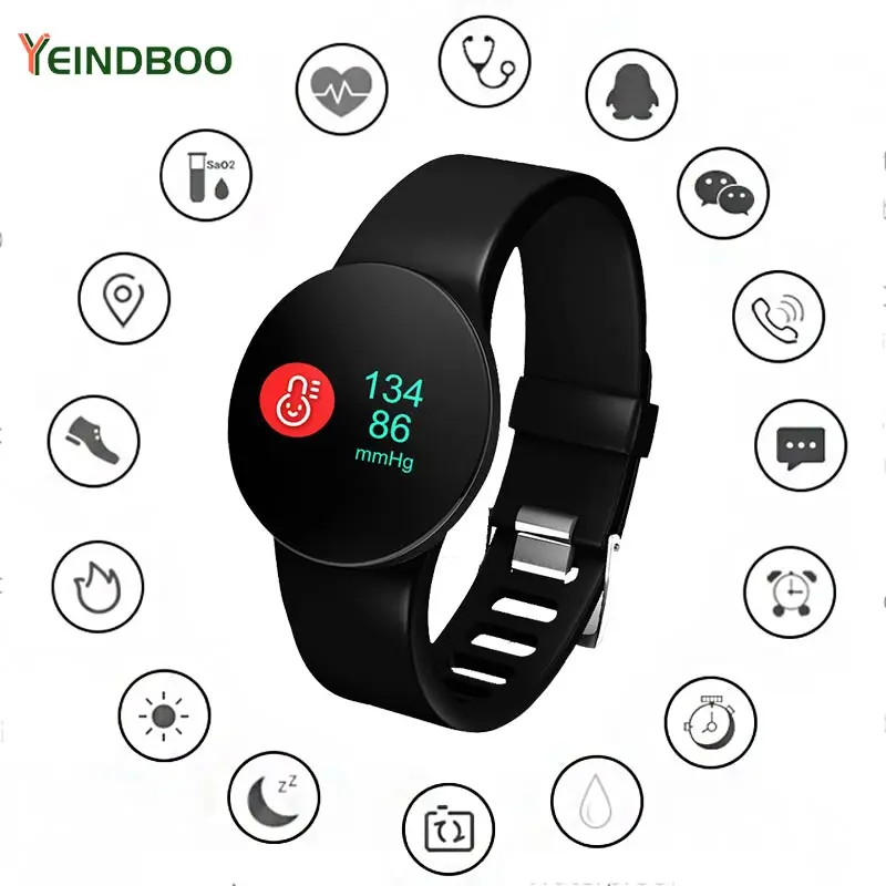 YEINDBOO Smart Watch Passometer Monitor Heart Rate Support Waterproof Smartwatch for IOS Android Bluetooth Smart Watches