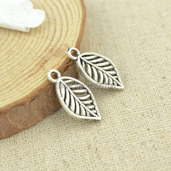 

Hot sale 100pcs free shipping-metal tibetan silver charms tree leaf diy pendants fit necklace&bracelets jewelry making 3033