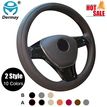 

CAR STEERING WHEEL COVER MULTI CHOICE SIZE M DIAMETER 38CM AUTOMOTIVE INTERIOR ACCESSORIES FREE SHIPPING