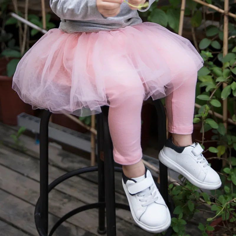 

Girls Clothes Baby Girl Culottes Leggings Spring Autumn Kids Soft Gauze Pants Princess Girls Skinny Skirt Pants D0292