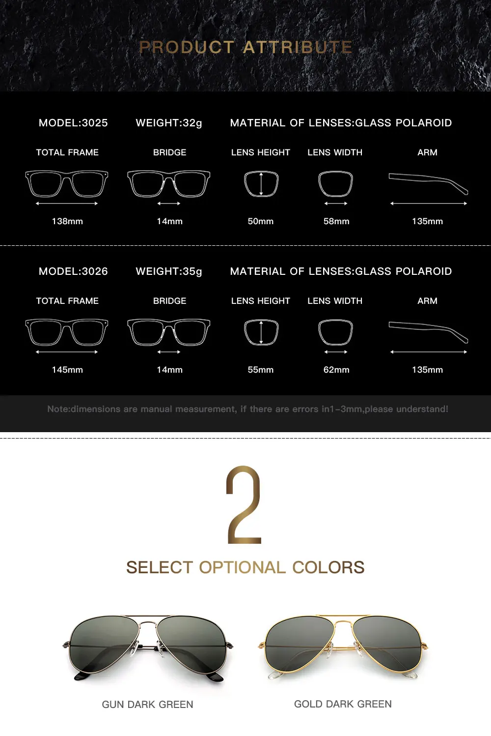 Для взрослых мужчин горячая распродажа/Пилот новые стеклянные линзы поляризационные солнцезащитные очки es для женщин ретро мужчин вождения Gemajing Trendsetter3026