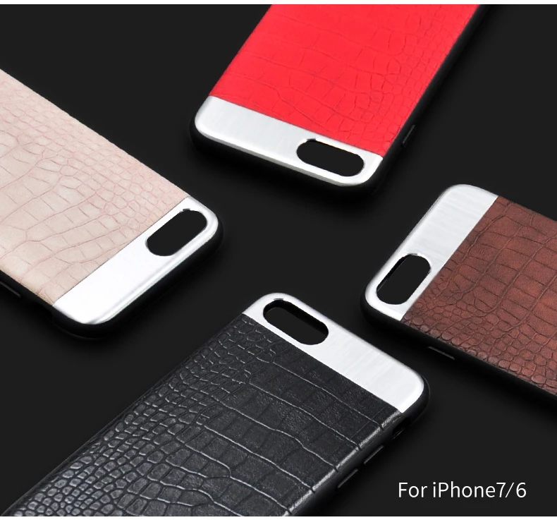 Kasatin Corrodie Pattern Leather Back Cover for iPhone 6 (3)
