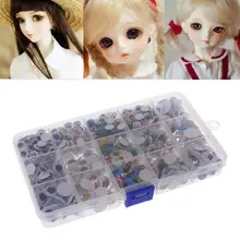 600 шт. 8 мм/10 мм/12 мм/15 мм DIY кукла пластиковые подвижные глаза самоклеющиеся шитье для ручной работы плюшевый медведь Детские игрушки