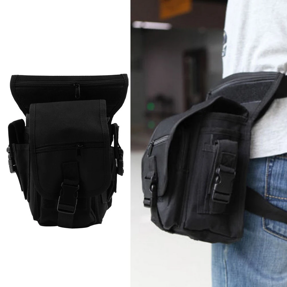 Men Army Waist Chest Bag Multifunction Drop Leg Bag Panel Utility Waist Belt Pouch Fanny Pack Belt Hip Bum Bags Leg Pack