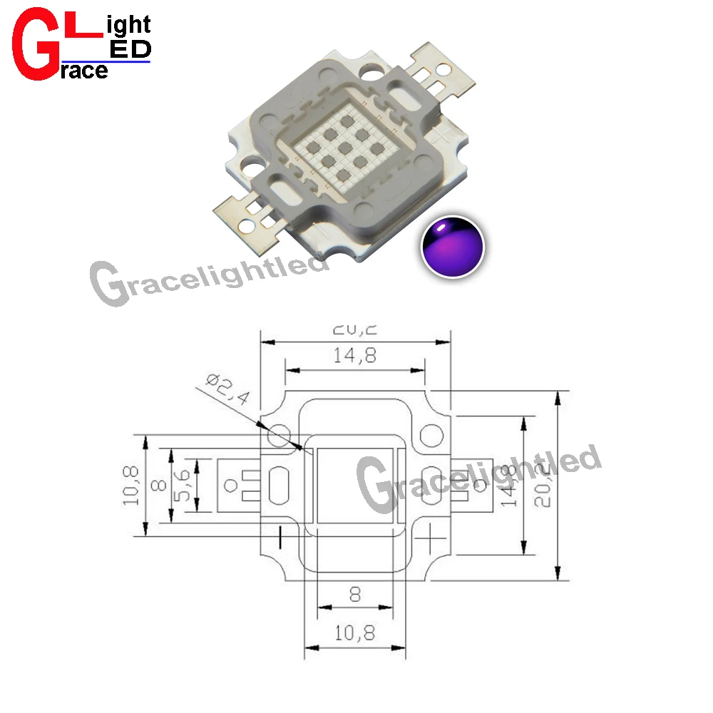 10W UV size