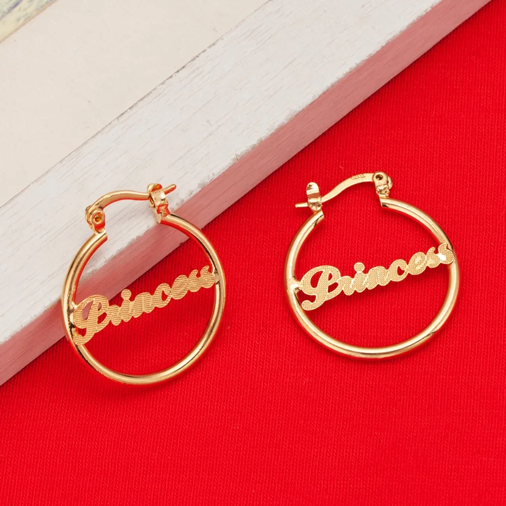 

New Girls Cute Hot Princess Love Earrings Brass Women Men Baby Popular Fashion Earrings Jewelry