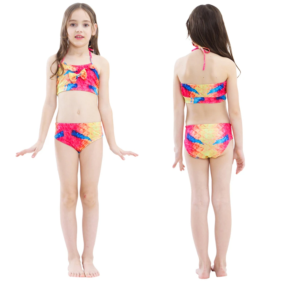 Детский купальный костюм с хвостом русалки для девочек, бикини русалки, карнавальный костюм для плавания, детский купальный костюм с хвостом русалки, купальный костюм, пляжная одежда