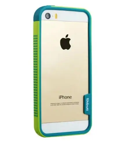 Для iPhone 6 6S Plus бампер Zenus walnutt волна Цвет шок TPU+ PC противоскольжения рамка Бампер для Apple iPhone 6 6S плюс мягкий край - Цвет: Зеленый