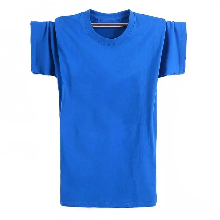Хлопковая одежда свободная футболка с принтом больших размеров Мужская Летняя чисто белая синяя черная зеленая фиолетовая красная серая мужская футболка с коротким рукавом прилива 5XL 6XL
