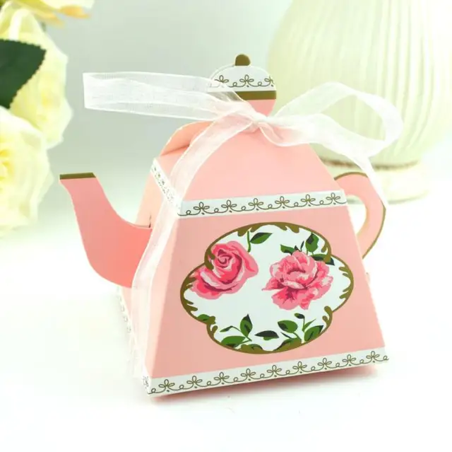 1 PCS Teapot Shape Favor Boxes Gift Box Tea Time Teapot Favor Box Party