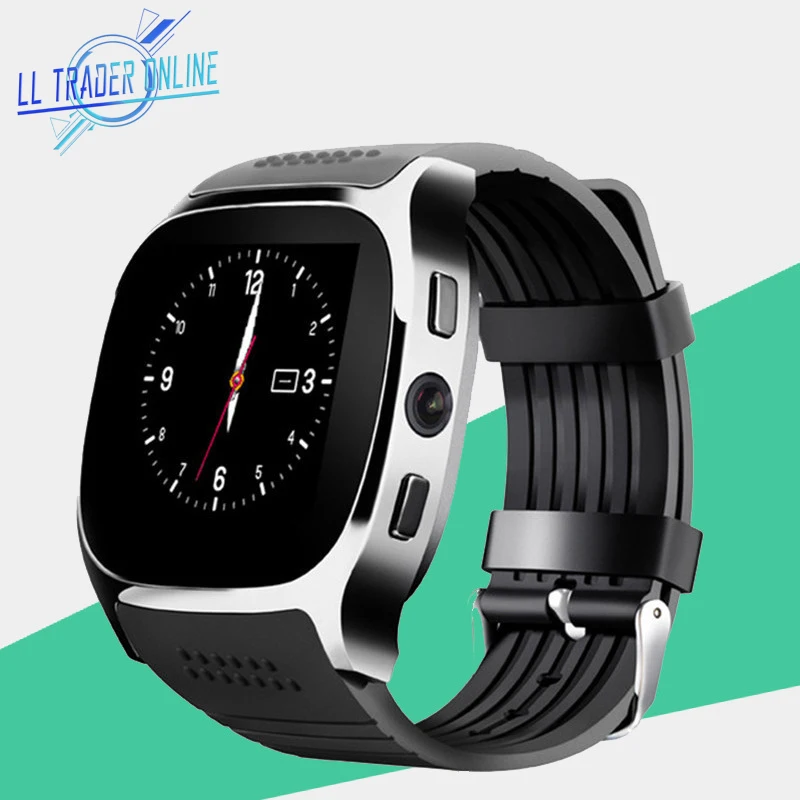 

LL TRADER Smart Watches Clock For Men Smartwatch T8 Sports Activity Record For Android Bluetooth 3.0/4.0 With Camera Support