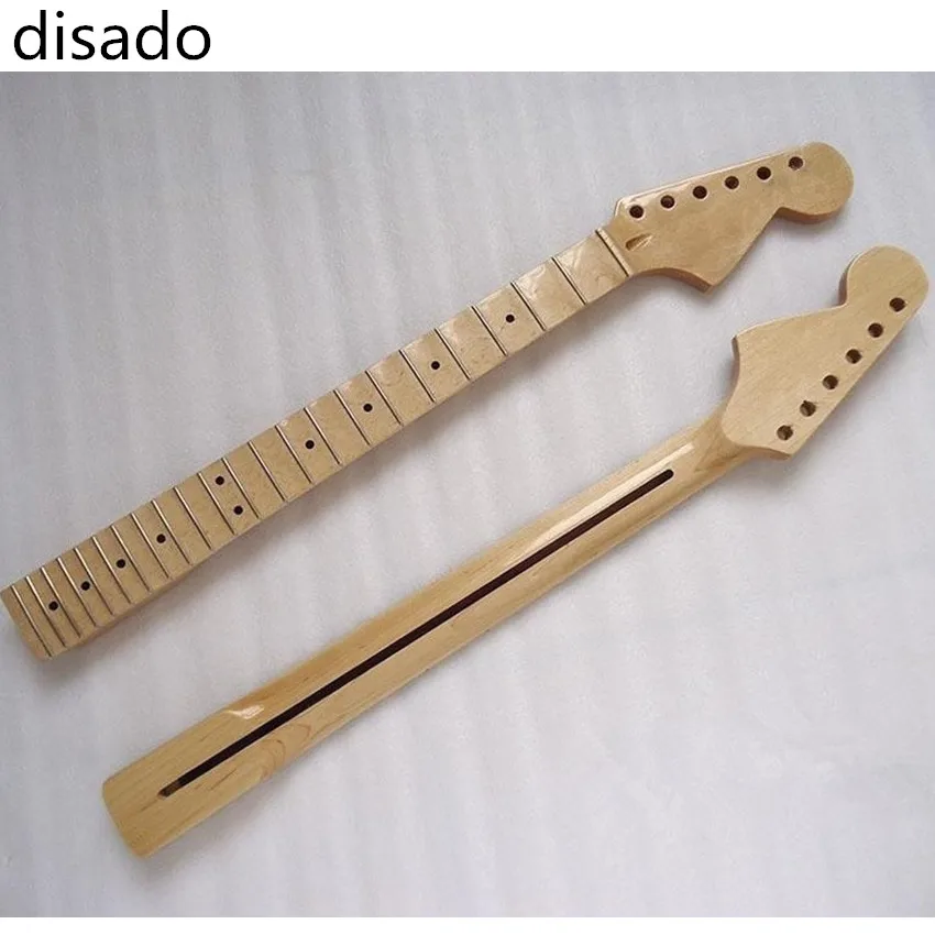 Diapasón cóncavo de 22 trastes instrumentos musicales, diapasón de puntos incrustados, cuello de guitarra eléctrica, material de Arce, piezas de accesorios de guitarra