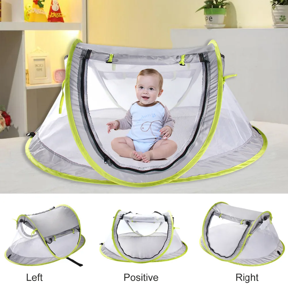 

Large Baby Portable Beach Play Tent Provide UPF 50+ Sun Shelter,Baby Travel Bed Lightweight Pop Up baby Mosquito Net By Summer
