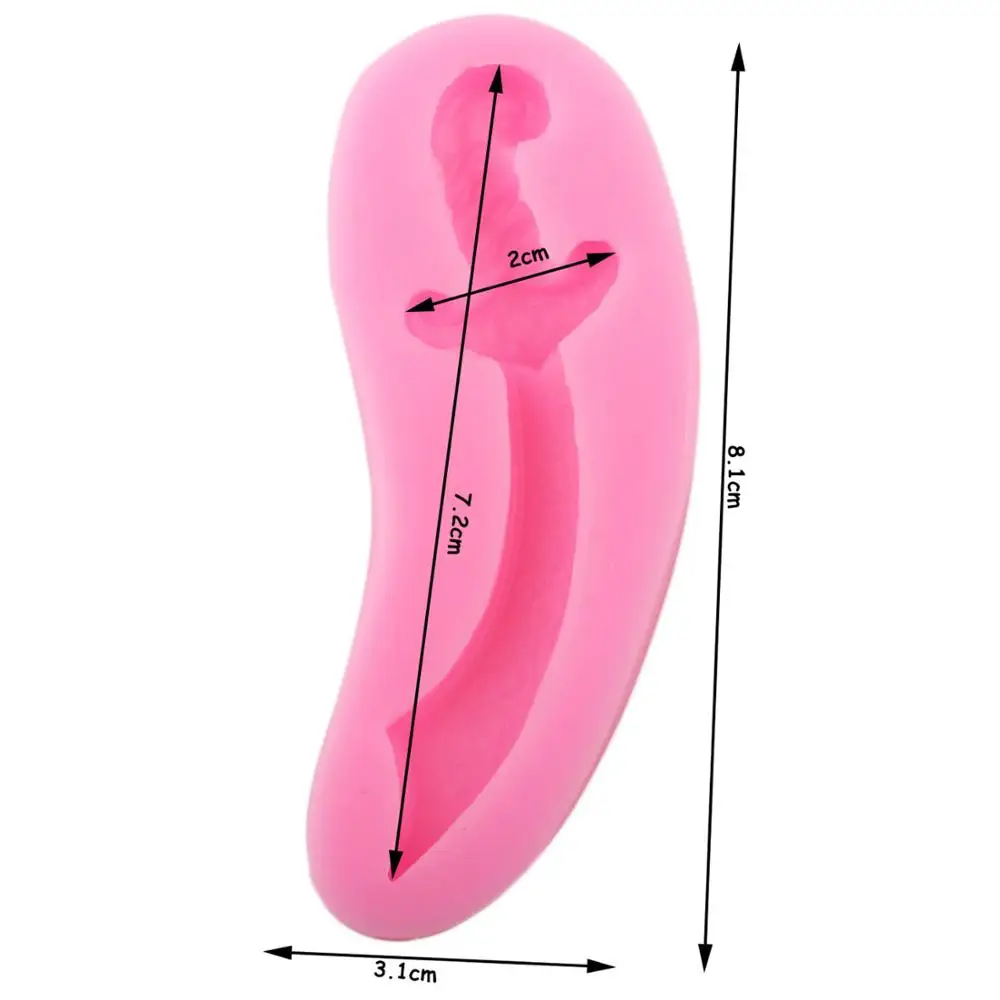 Пиратский Меч силиконовые формы нож кекс Топпер торт кайма для мастики детский день рождения украшения торта инструменты Конфеты шоколадные формы