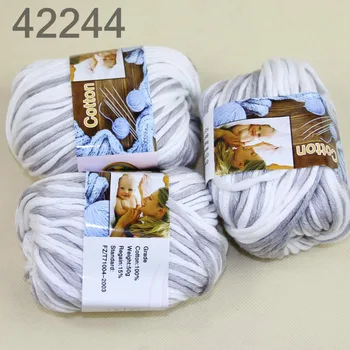 

LOT of 3 Balls X 50g Special Thick Worsted Cotton Knitting Yarn 2244
