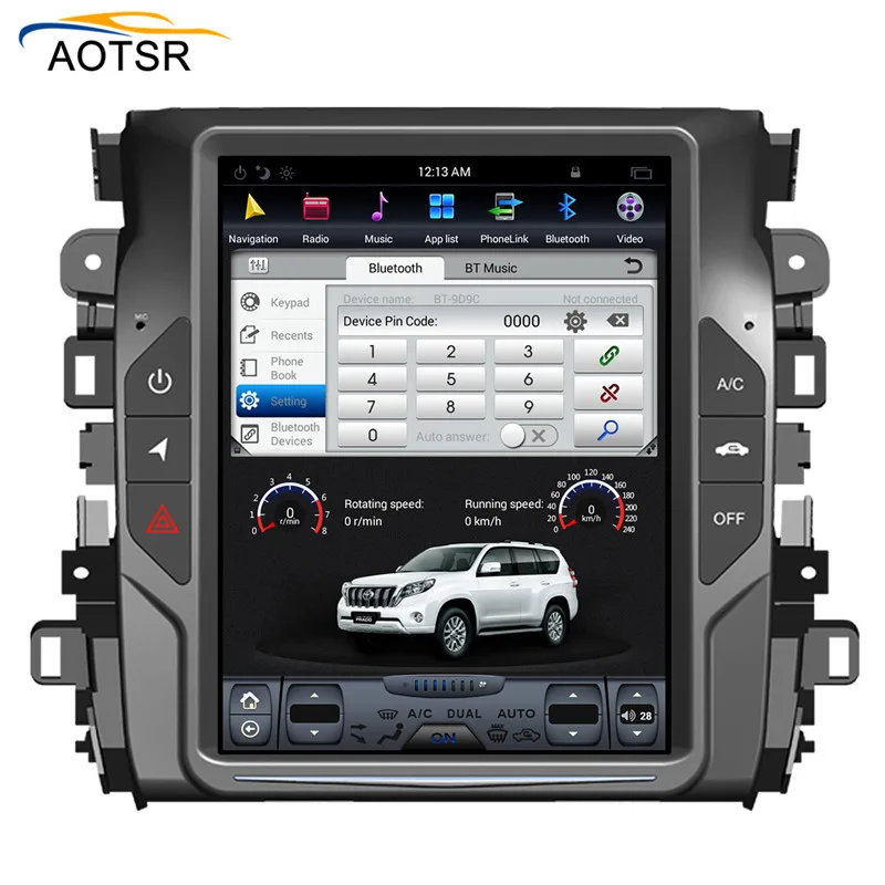 Discount Tesla Style BIG Screen Android 7.1 car gps navigation head unit For HONDA AVANCIER 2017 2018 car radio stereo free map BT no dvd 8