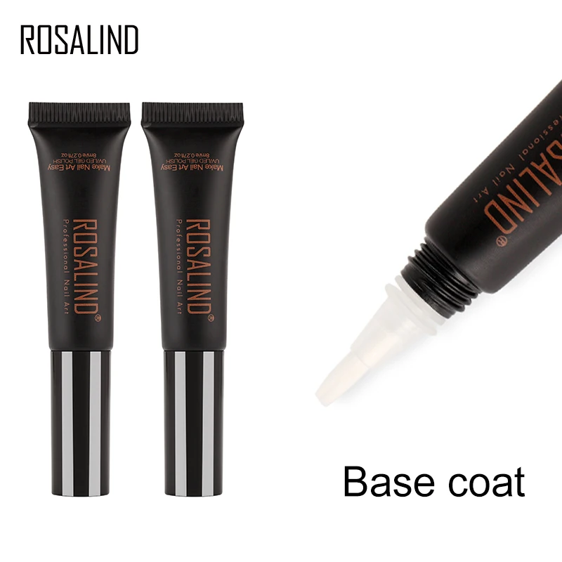 

Rosalind Semi Permanent 8ml Dawdler Gel Base Coat Nail Art Manicure UV LED Nail Cured Gel Polish Soak Off Nail Primer Base Coat
