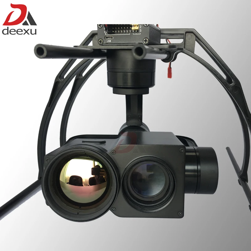 $19899 Dual sensor UAV Drone Gimbal Camera 50mm lens infrared thermal imaging camera and 30x zoom HD starl