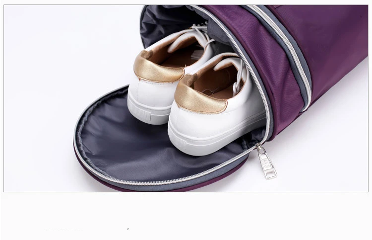 Цилиндр фитнес Йога складная дорожная сумка для женщин водостойкий нейлон Спорт Плавание вещевой мешок с обувь отсек Малый багаж