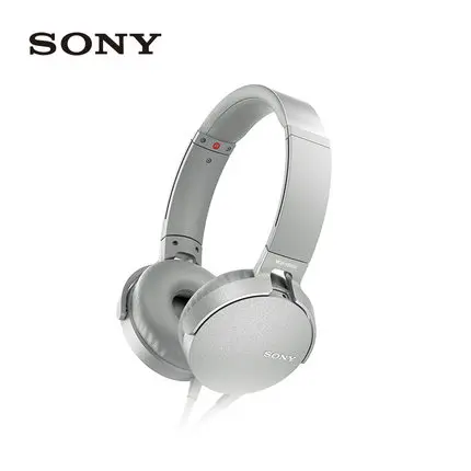 Оригинальная гарнитура SONY MDR-XB550AP Extra Bass стерео гарнитура громкой связи - Цвет: Серый