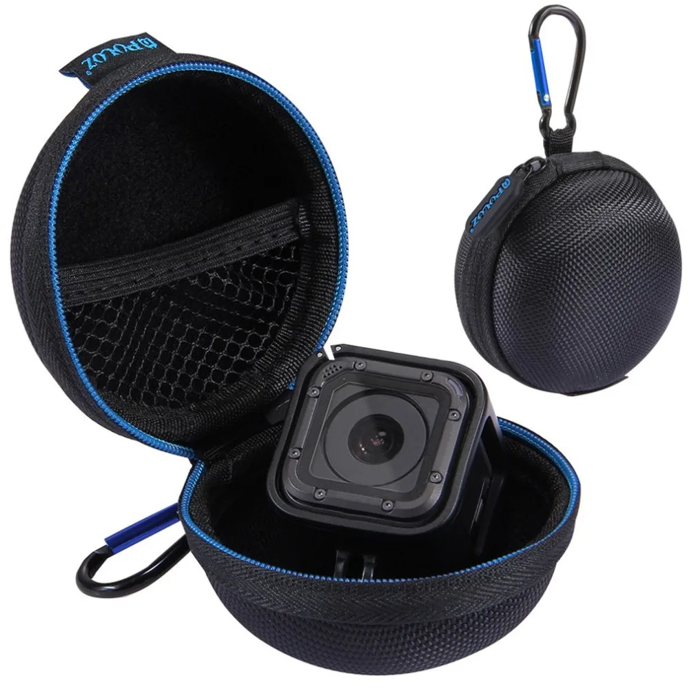 

PULUZ Compact Size Round Shape Storage Case Box Organizer Bag Suitable for Gopro HERO4 Session and Battery Camera Accessories
