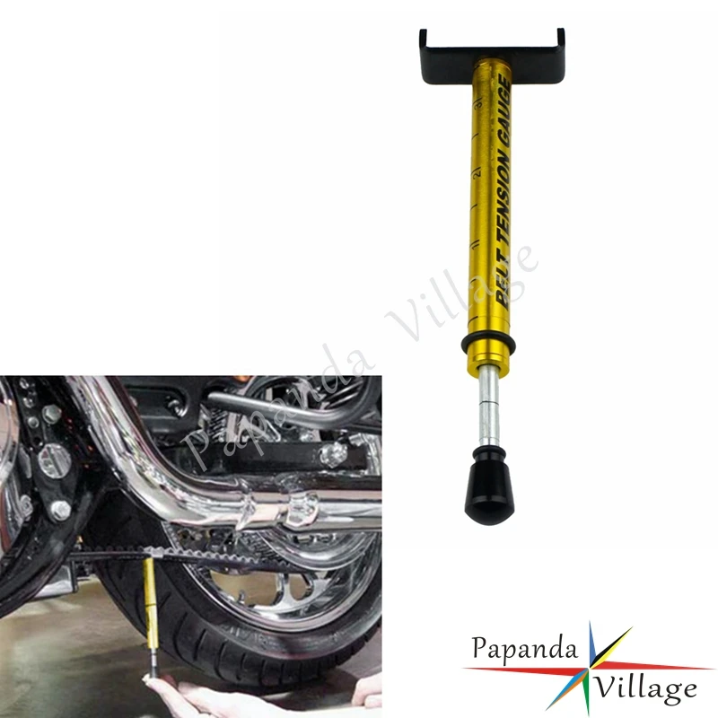 Motorcycle Belt Tension Gauge Tensioner Tool for Harley & All Belt