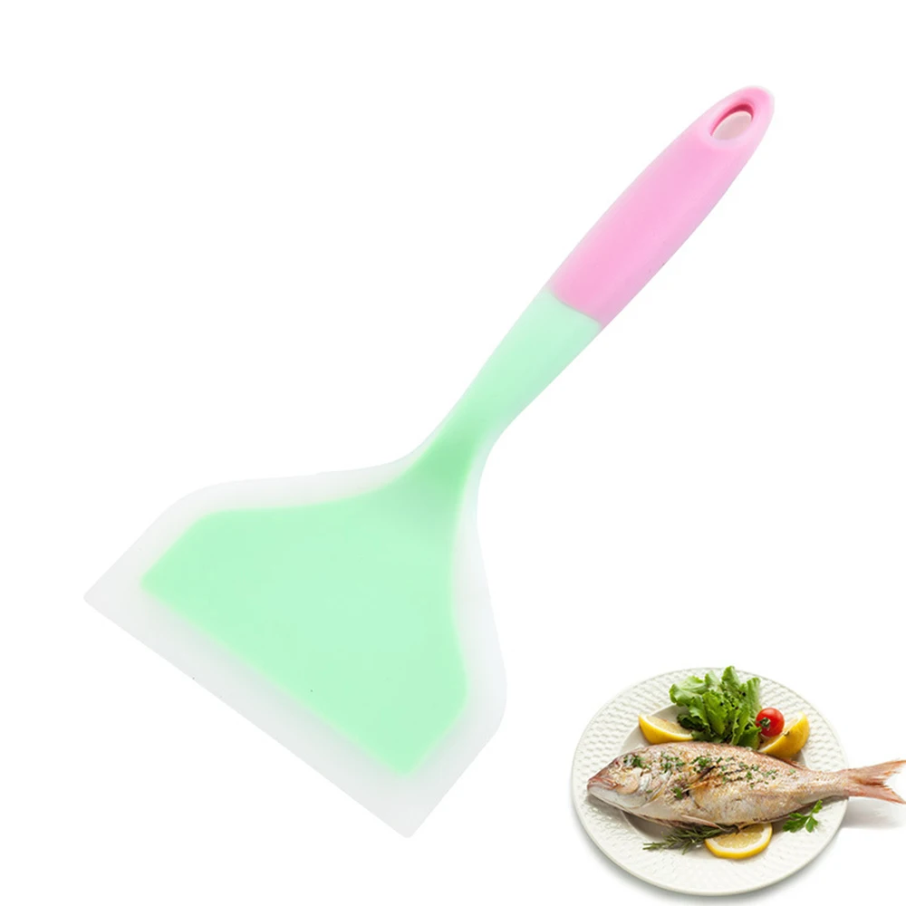  1pcs Silicone Spatula Beef Meat Egg Kitchen Scraper Wide Pizza Shovel Non-stick Food Lifters Home C