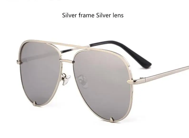 Модные очки с плоским верхом, черные градиентные женские солнцезащитные очки, модные брендовые дизайнерские зеркальные солнцезащитные очки для женщин - Цвет линз: silver silver lens