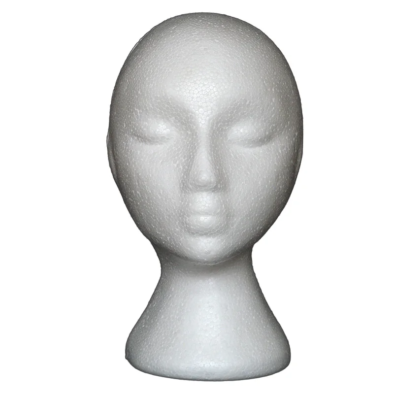 New Female Styrofoam Foam Mannequin Manikin Head Model Hat Glasses