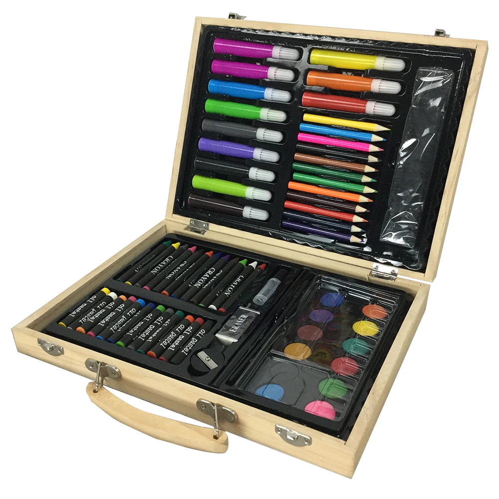 67pcs-set-deluxe-wood-art-set-for-kids-in-wooden-case-children-students-art-supplies-oil-painting-stick-paint-brush