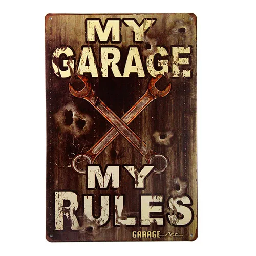 Vintage Metal Tin Signs Garage Car Motor Poster Route 66 Retro Tin Plate Garage Pub Bar Home Wall Decor