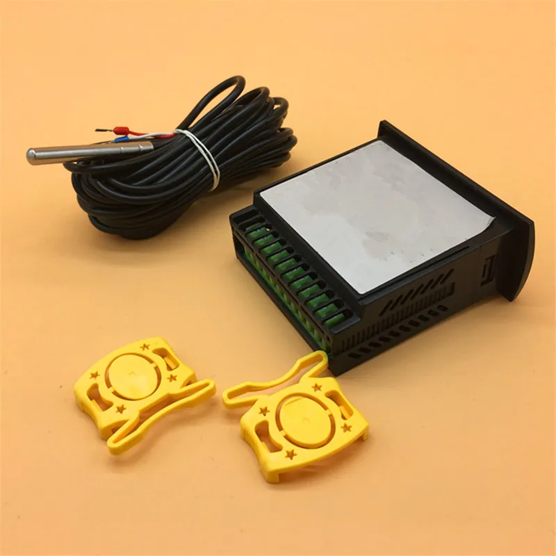Переменный ток 220 В 10 А цифровой ЖК-контроллер температуры с 2 м датчиком Термостат Регулятор нагреватель 0~ 200 градусов термостат для инкубатора