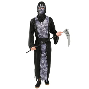 

HUIHONSHE Halloween Costumes Skull Skeleton Monster Demon Ghost Scary Costume Clothes Robe for Adult Men