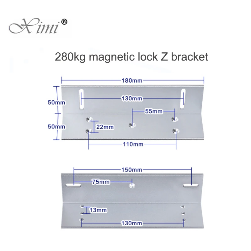 280 кг Z Кронштейн для системы контроля доступа узкая дверь EM замок установить Z Кронштейн для 600LBS магнитный замок