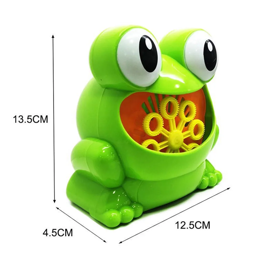 New Cute Frog Automatic Bubble Machine Blower wedding Maker Party Summer Outdoor Toy for Kids bubble machine wedding